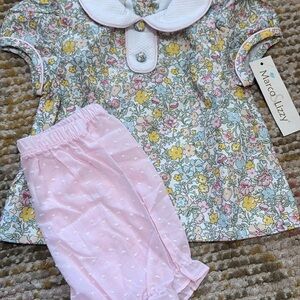Charming Floral Kids Set - Pink and Yellow by
